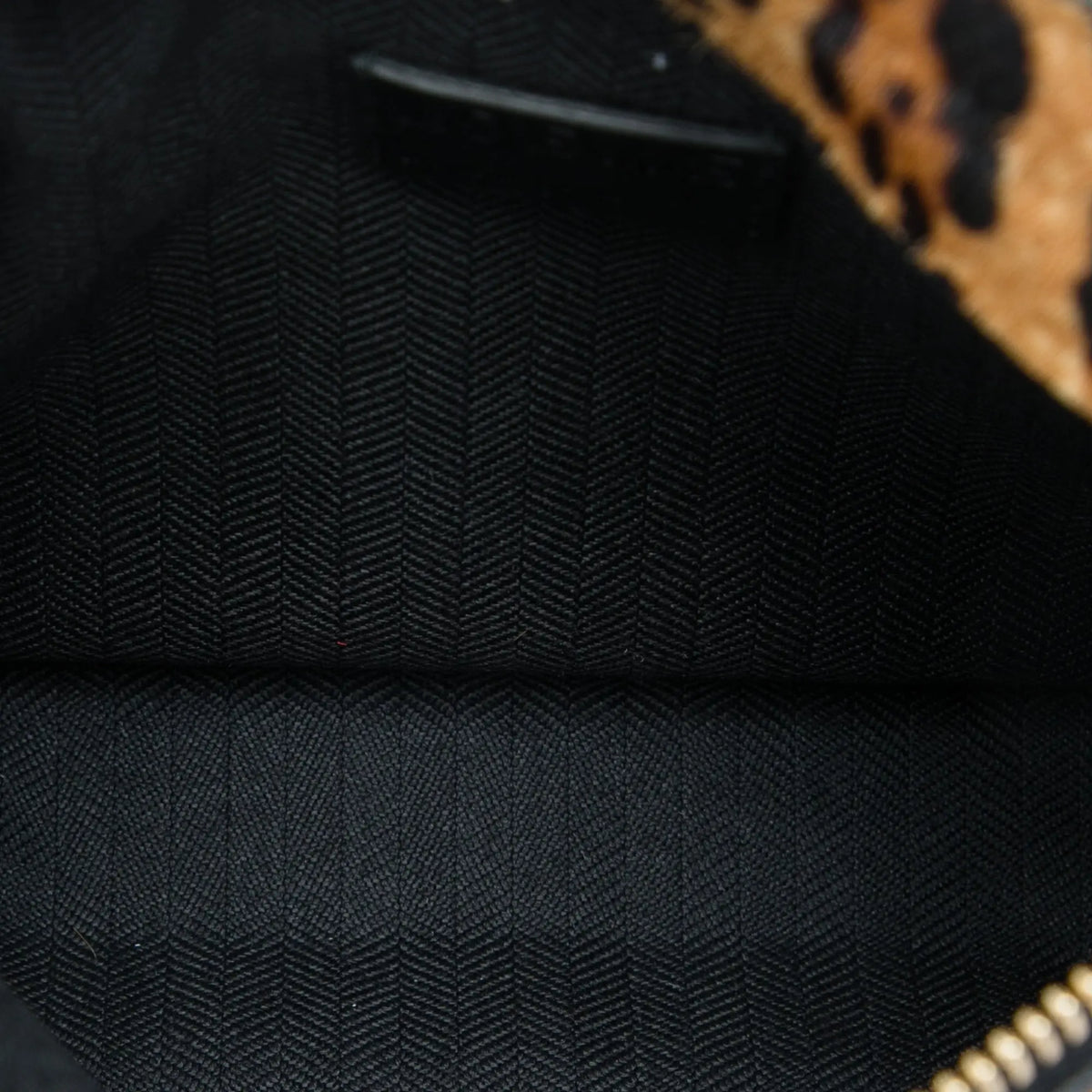 Loewe Pony Hair Leopard Print and Calfskin Crossbody