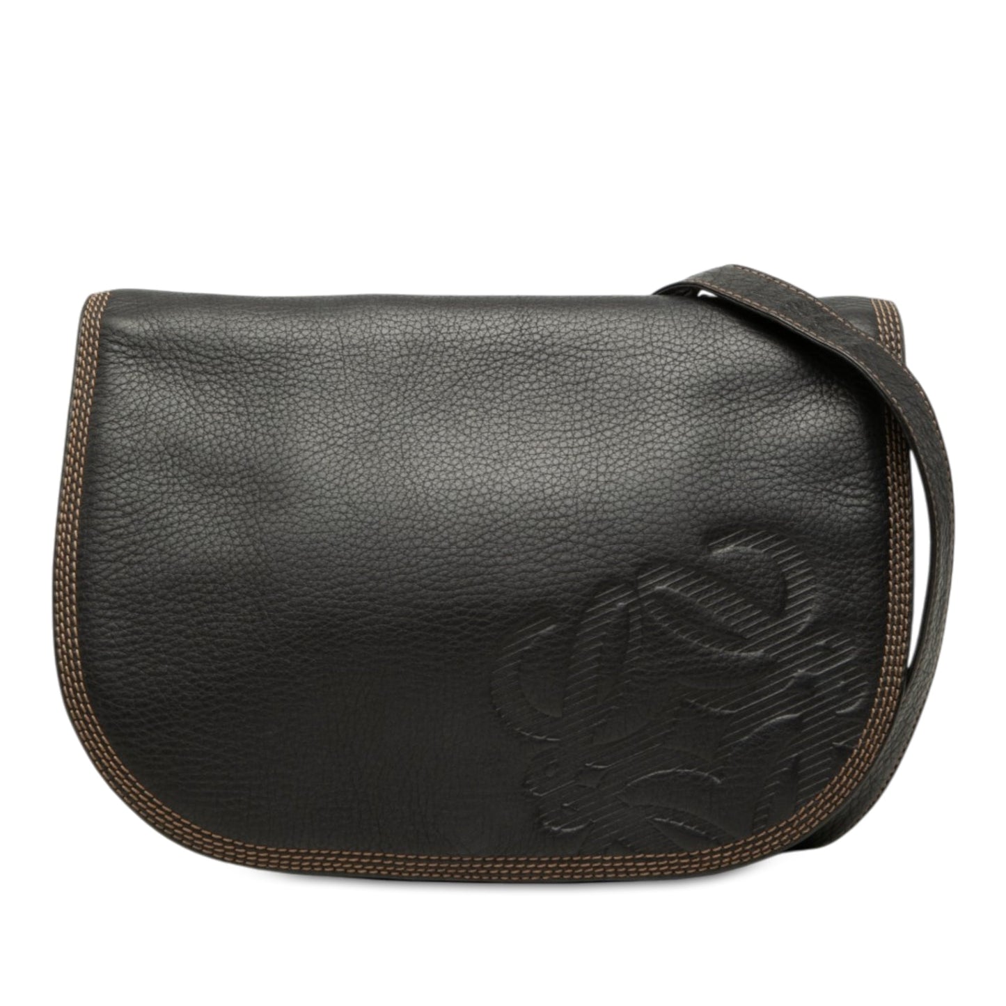 Loewe Leather Anagram Flap Crossbody