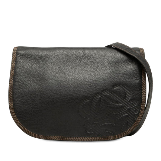 Loewe Leather Anagram Flap Crossbody