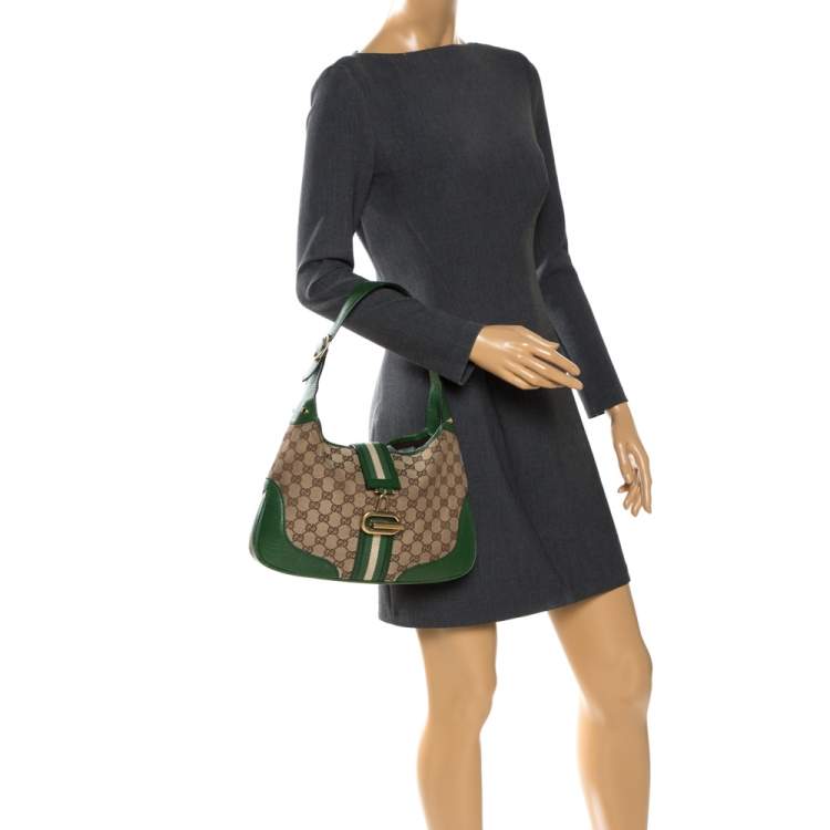 GG Canvas Web Junco Shoulder Bag