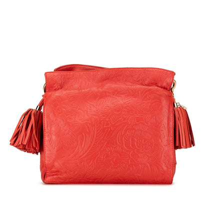 Loewe Embossed Nappa Flamenco Tassel Crossbody