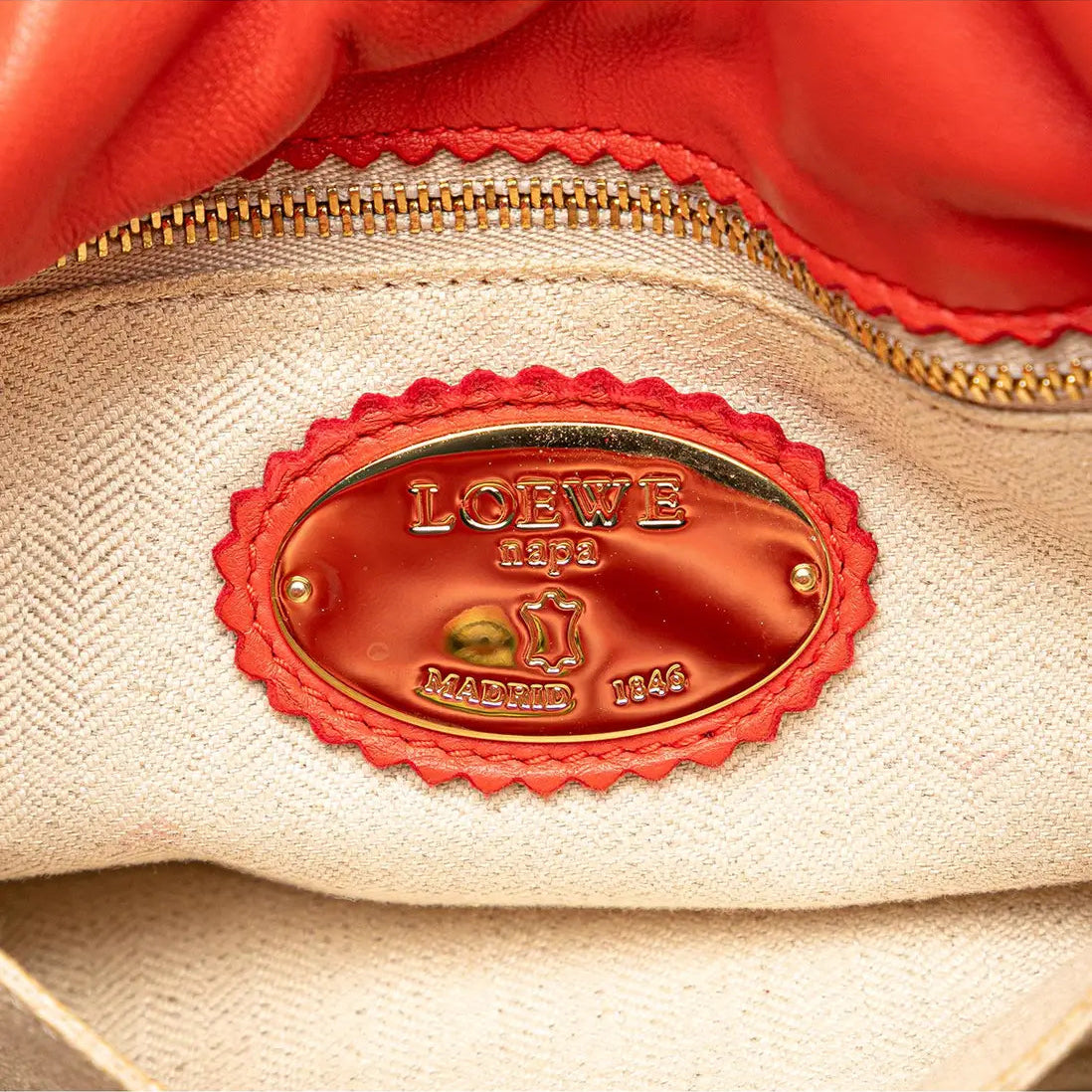 Loewe Embossed Nappa Flamenco Tassel Crossbody