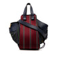 Loewe Medium Stripes Canvas and Leather Hammock Satchel