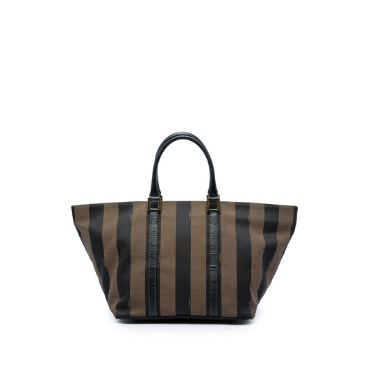 Fendi Pequin Canvas Tote
