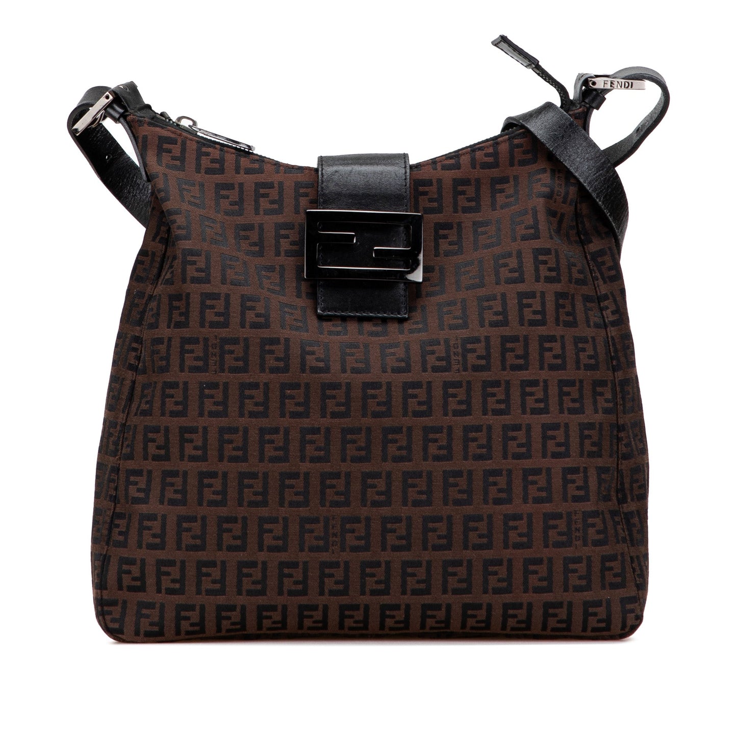 Fendi Zucchino Canvas Shoulder Bag
