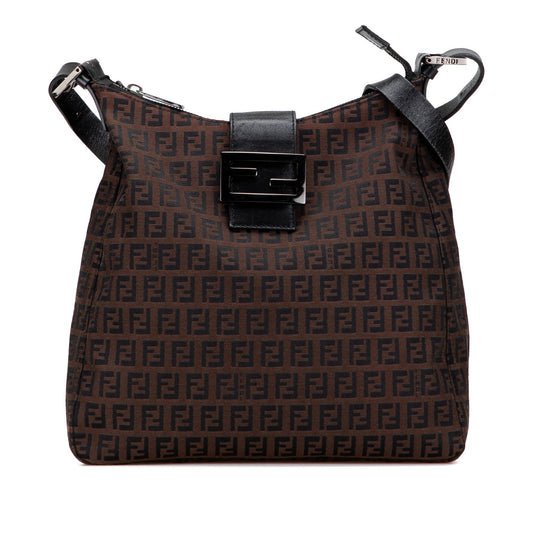 Fendi Zucchino Canvas Shoulder Bag