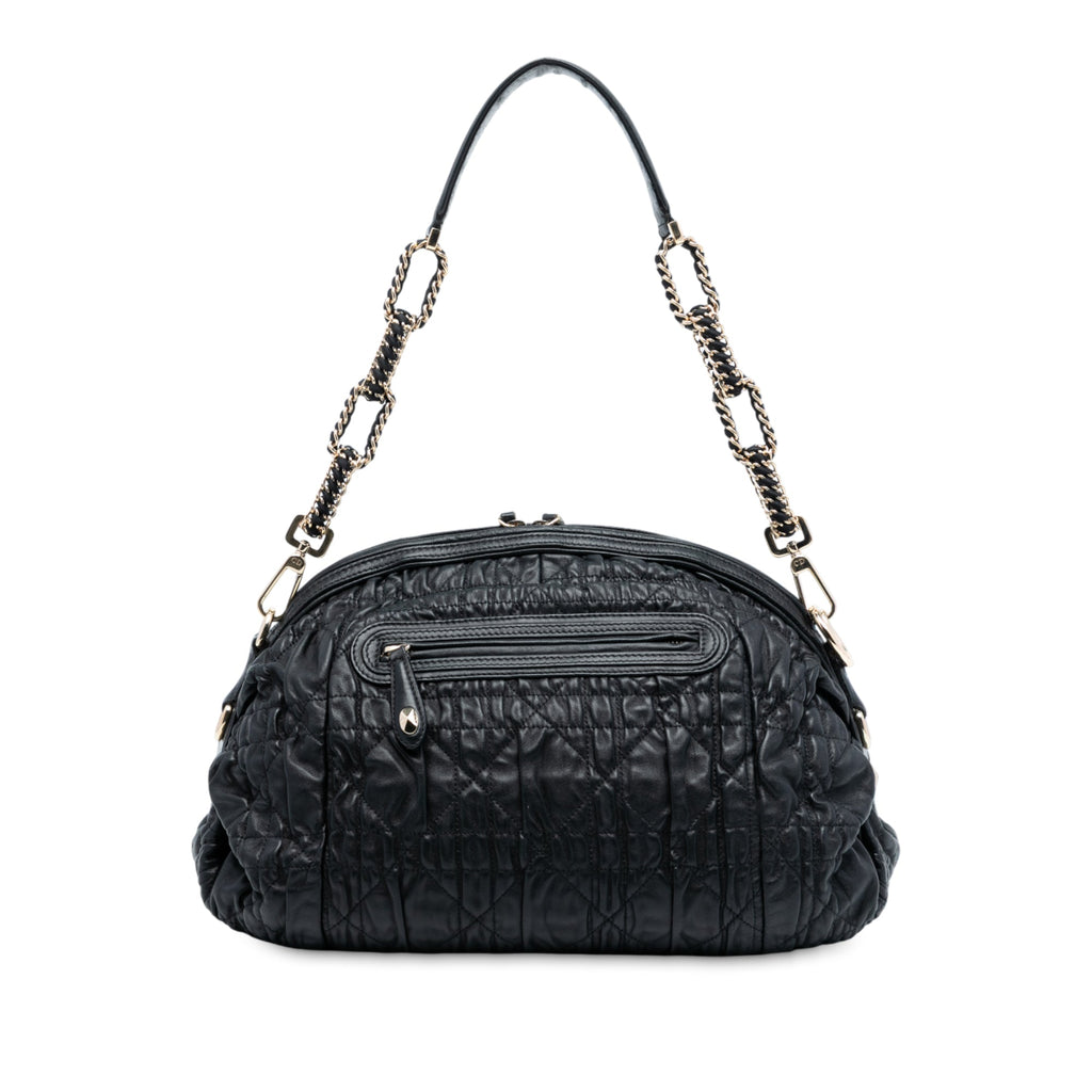 Dior Lambskin Cannage Gaufre Delices Shoulder Bag