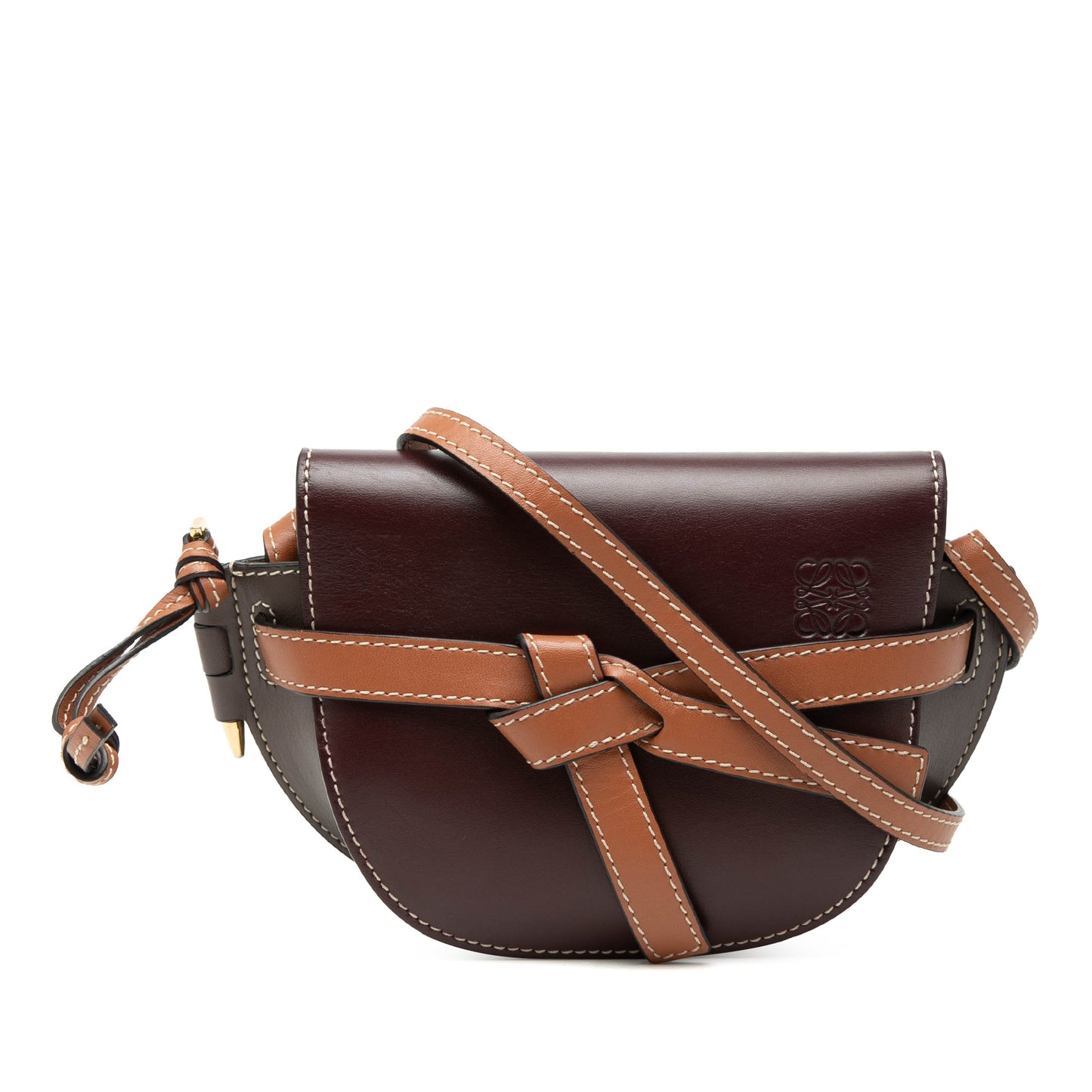 Loewe Mini Tricolor Leather Gate Crossbody