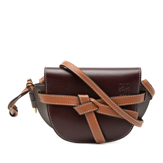 Loewe Mini Tricolor Leather Gate Crossbody