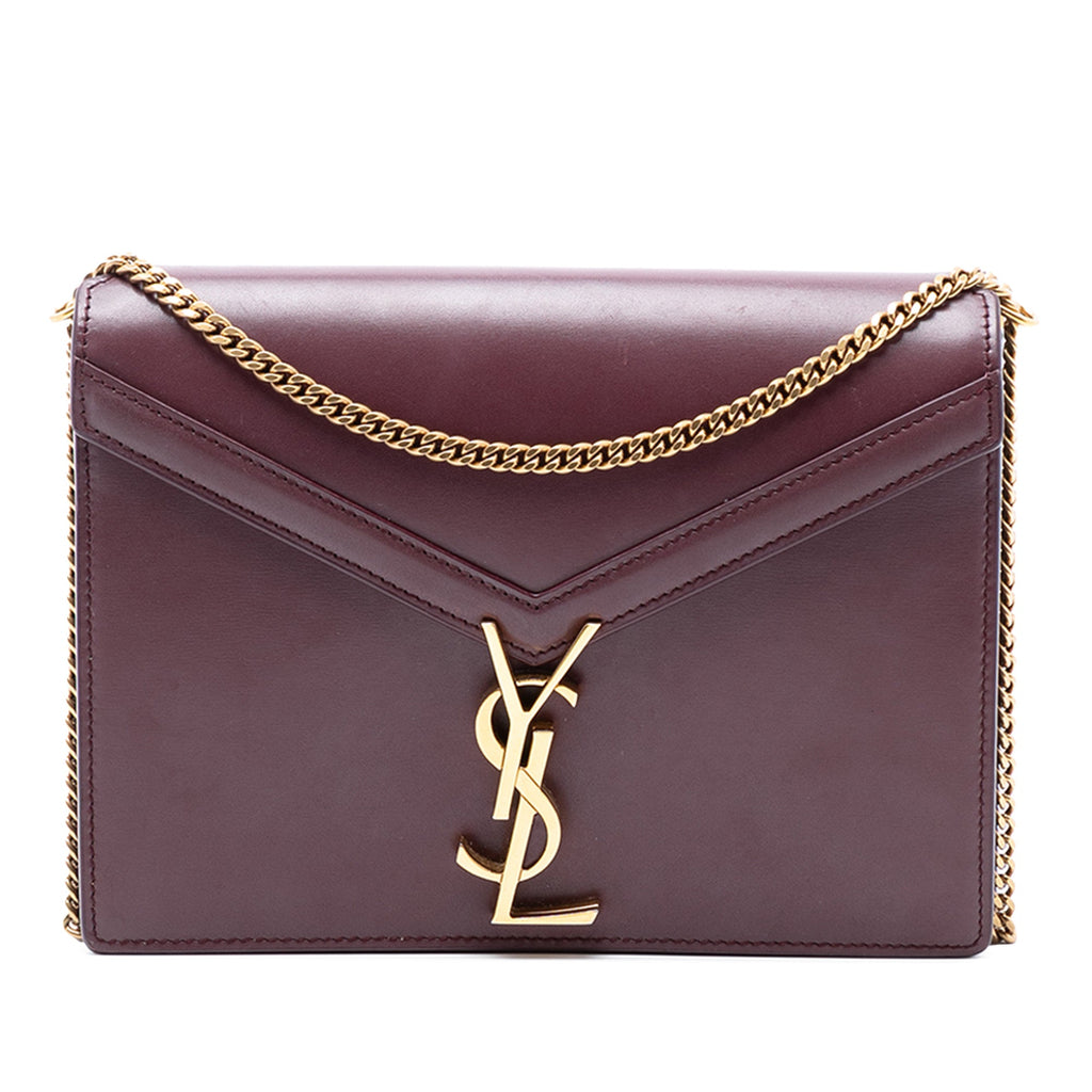 Saint Laurent Smooth Calfskin Monogram Cassandra Clasp Bag