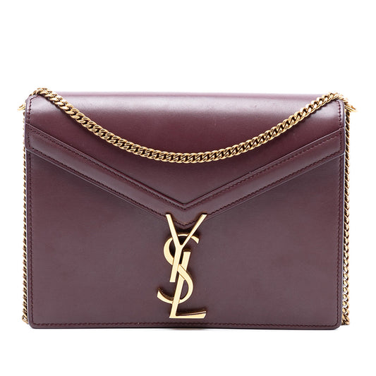 Saint Laurent Smooth Calfskin Monogram Cassandra Clasp Bag