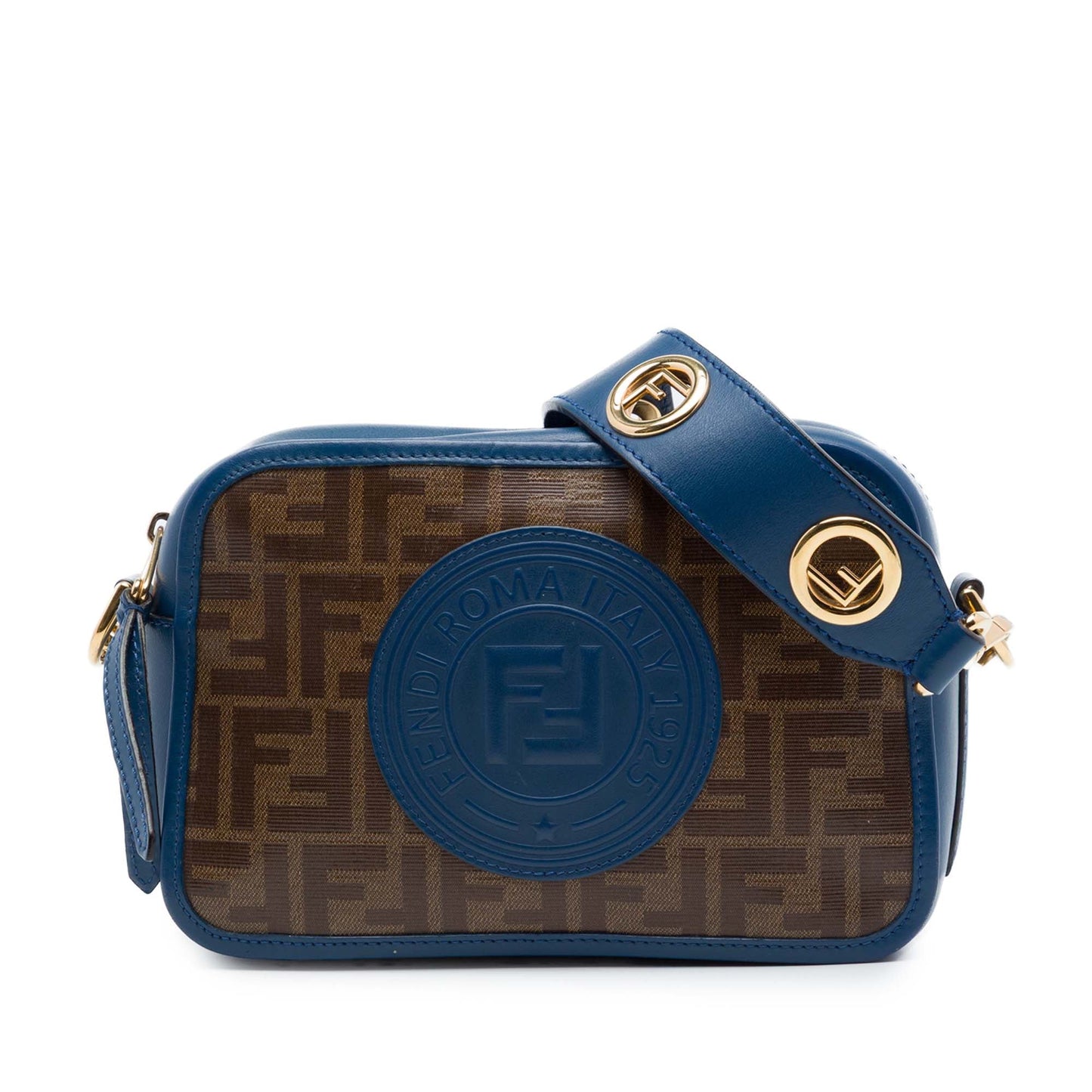 Fendi Zucca Coated Canvas FF Logo Camera Bag