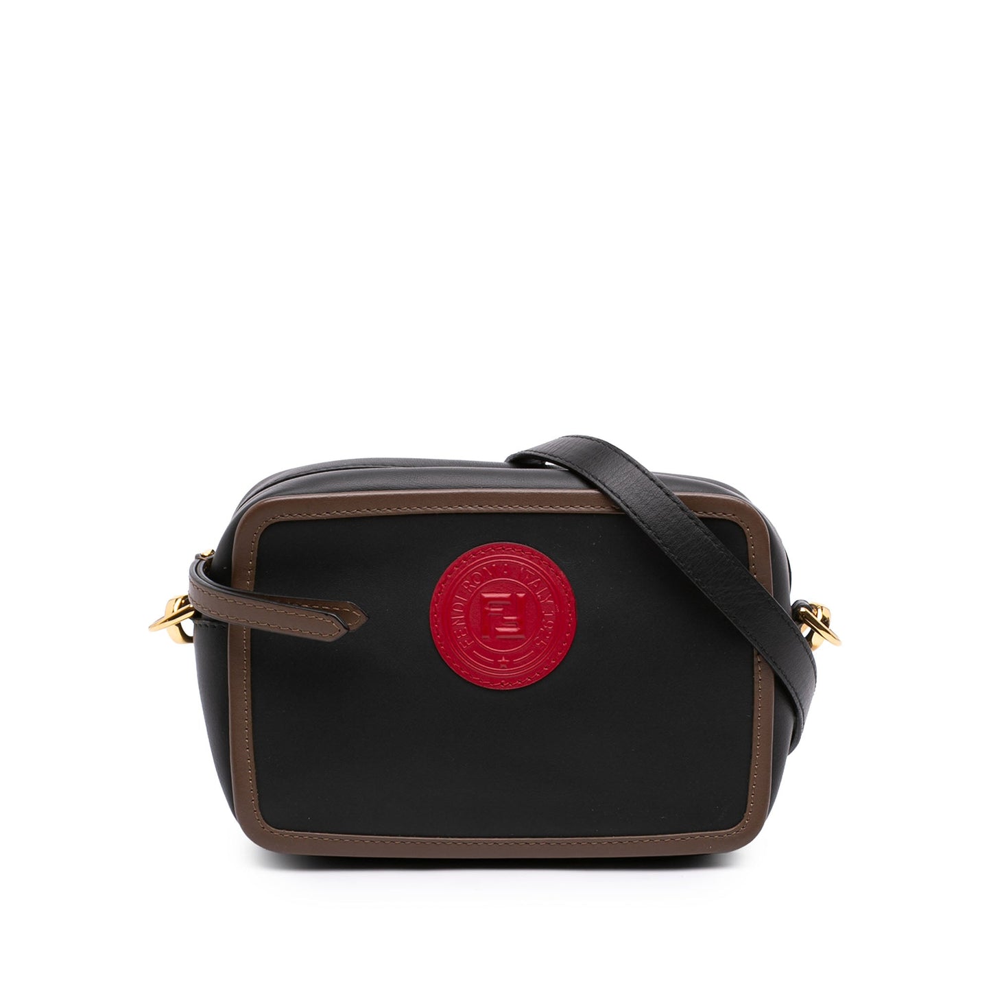 Fendi Mini Leather Stamp Patch 1974 Camera Bag