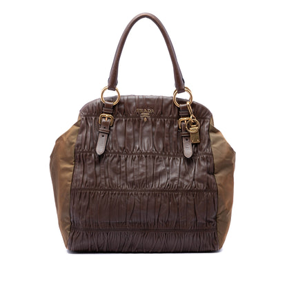 Prada Nappa Gaufre and Tessuto Tote