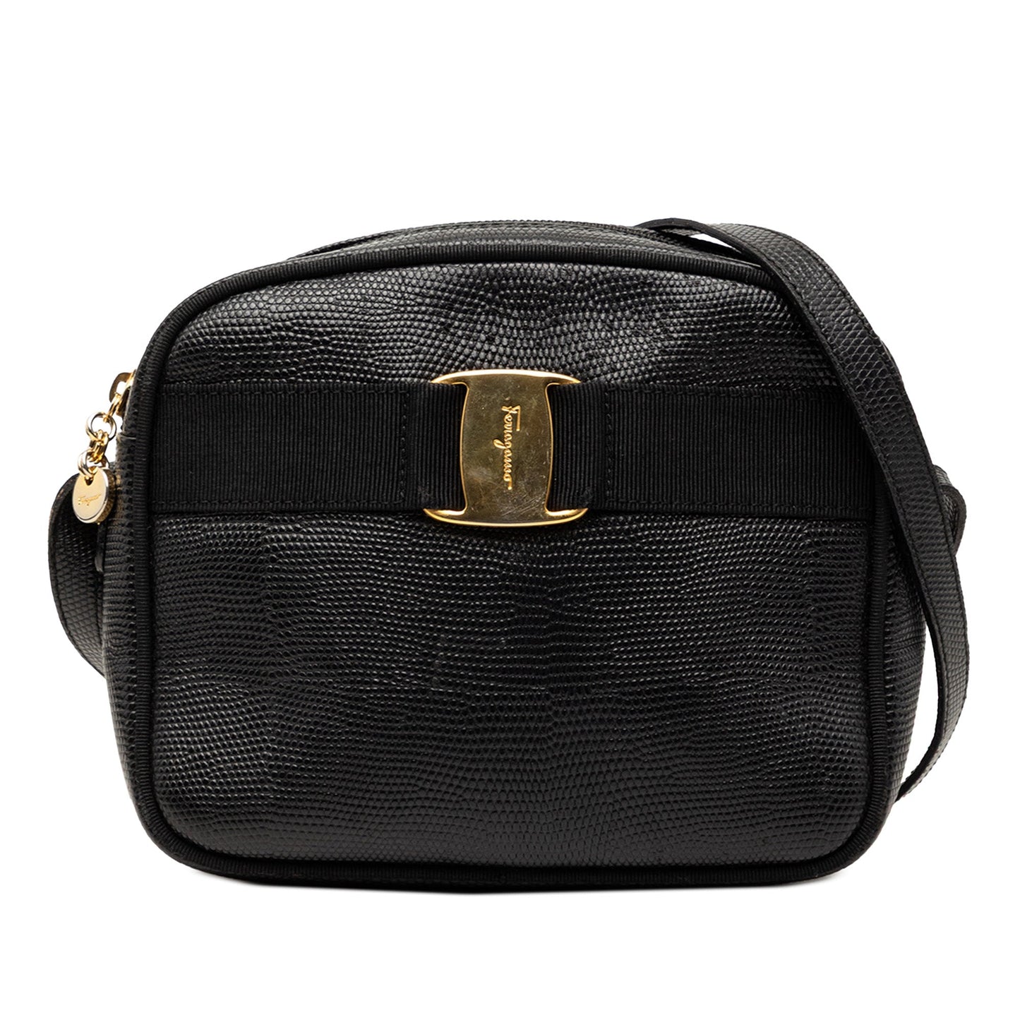 Ferragamo Leather Vara Bow Crossbody