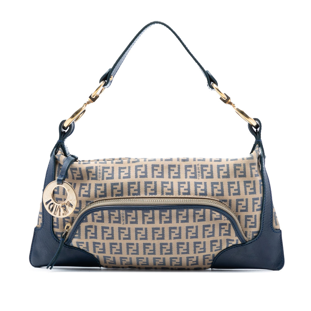 Fendi Zucchino Canvas Chef Pocket Shoulder Bag