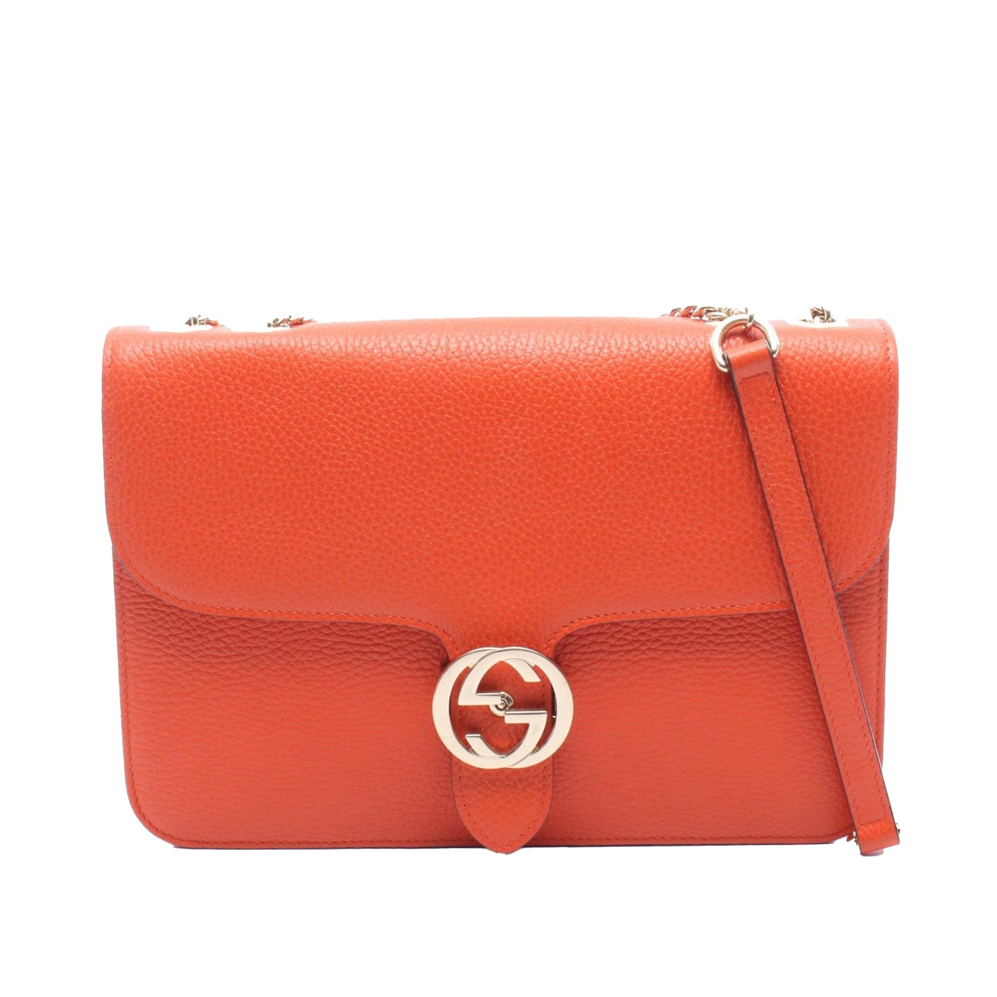 Gucci Medium Dollar Calfskin Interlocking G Crossbody