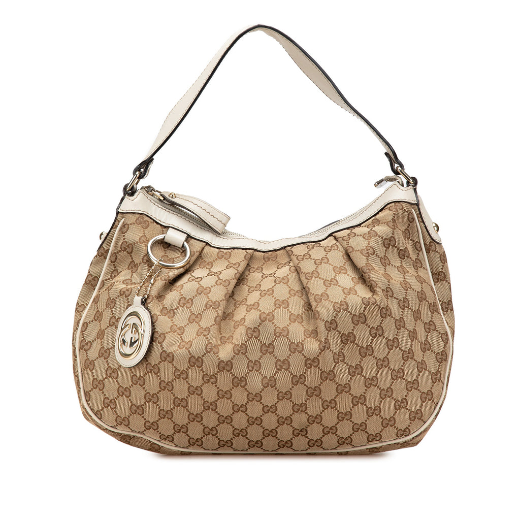 Gucci Medium GG Canvas Sukey Shoulder Bag