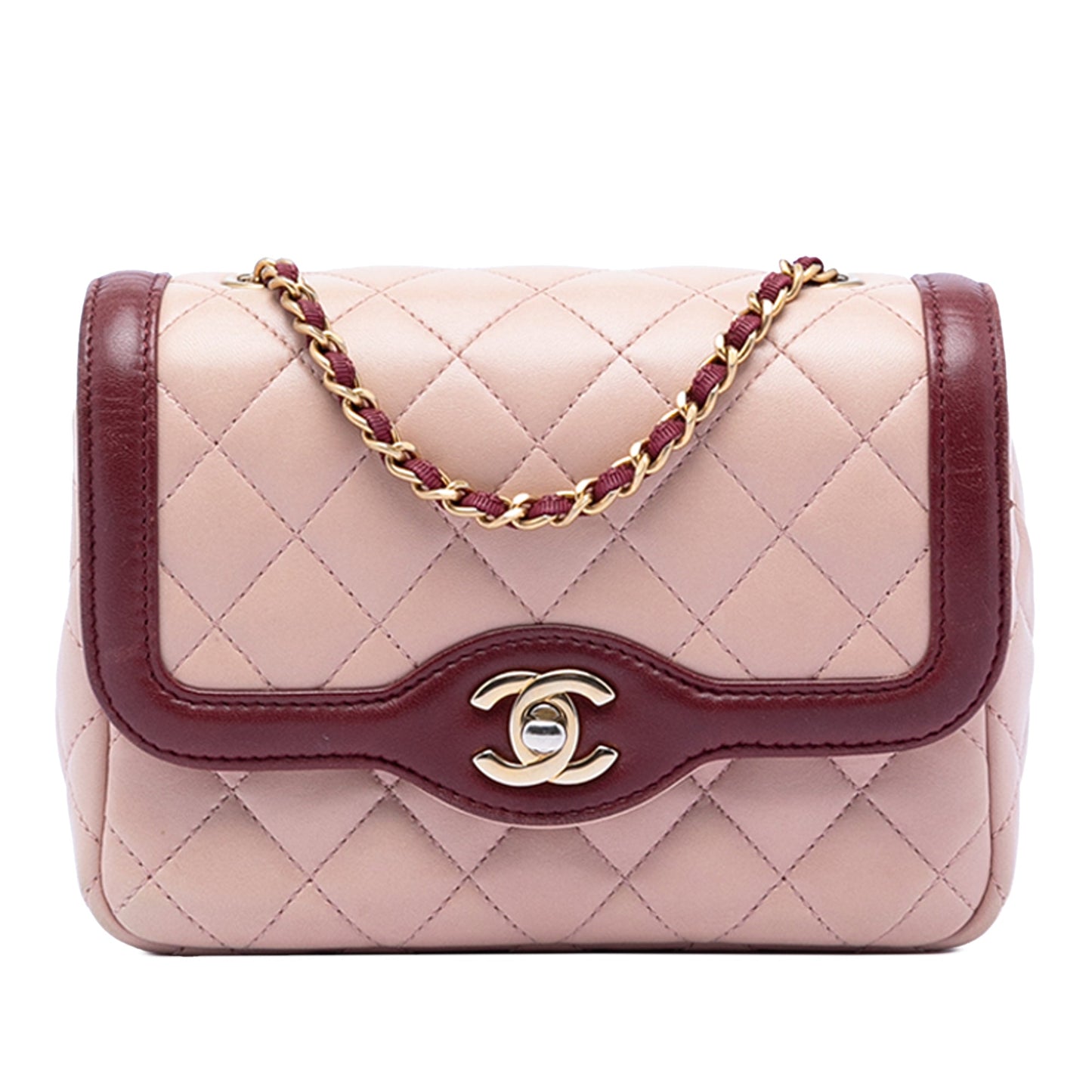 Chanel Mini Quilted Lambskin Two Tone Day Flap