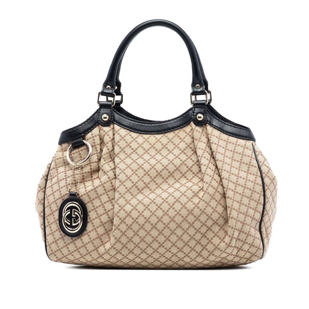 Gucci Medium Diamante Canvas Sukey Tote