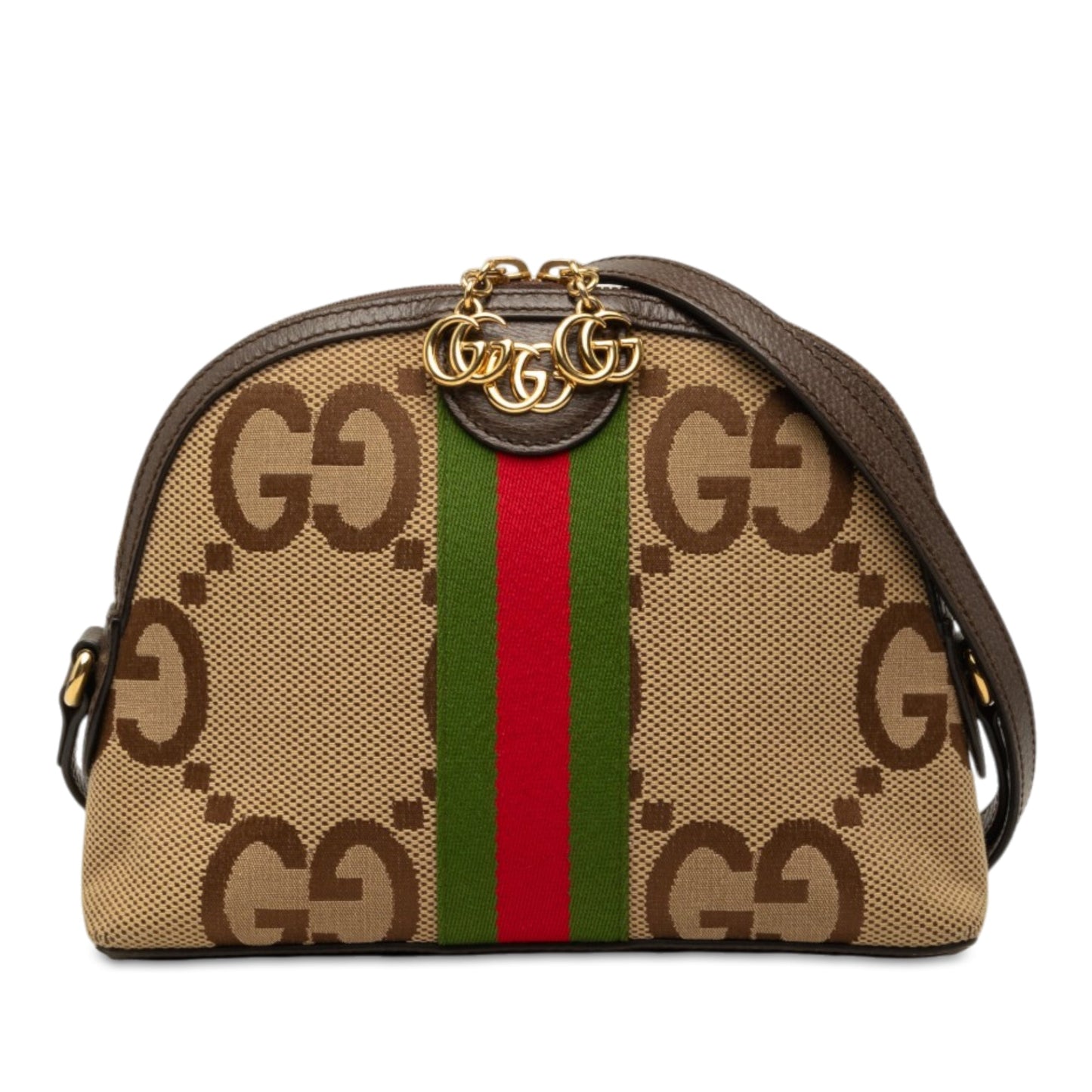 Gucci Small Jumbo GG Canvas Web Ophidia Dome Crossbody