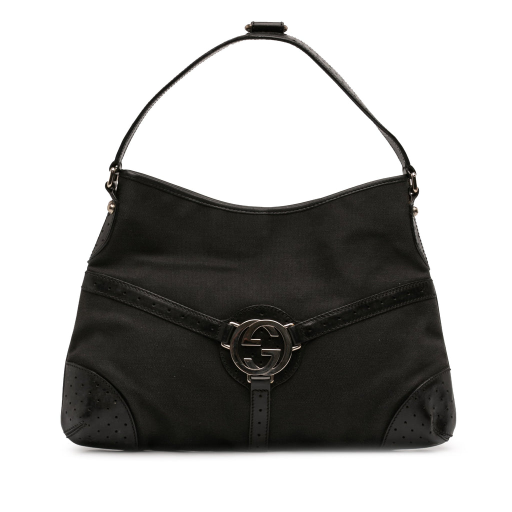Gucci Canvas Reins Shoulder Bag