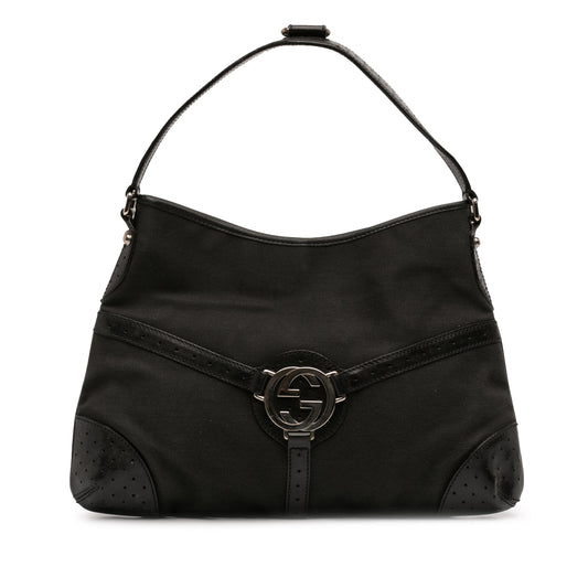 Gucci Canvas Reins Shoulder Bag