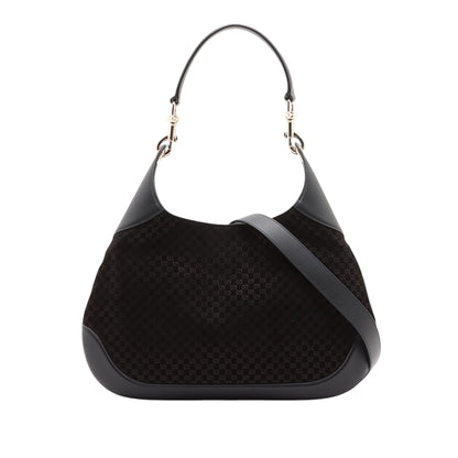 Gucci Medium Micro GG Suede B Hobo