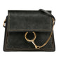 Chloé Medium Studded Suede and Calfskin Faye Crossbody