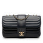 Chanel CC Horizontal Quilted Lambskin Double Flap