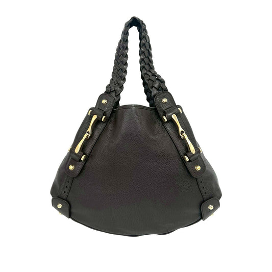 Gucci Leather Horsebit Pelham Shoulder Bag