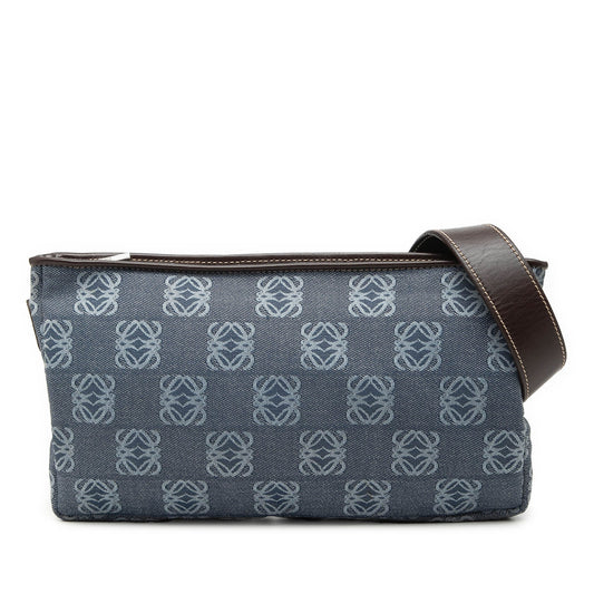 Loewe Anagram Denim Shoulder Bag