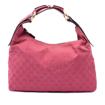 Gucci GG Canvas Horsebit Hobo