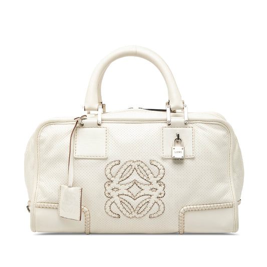 Loewe Perforated Leather Stitched Amazona 28