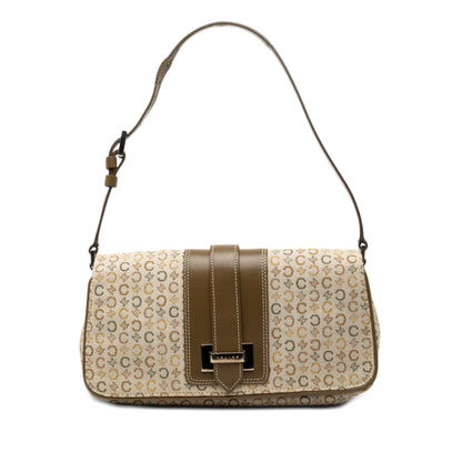 Celine C Macadam Canvas Flap Shoulder Bag
