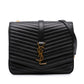 Saint Laurent Medium Chevron Lambskin Monogram Sulpice Bag