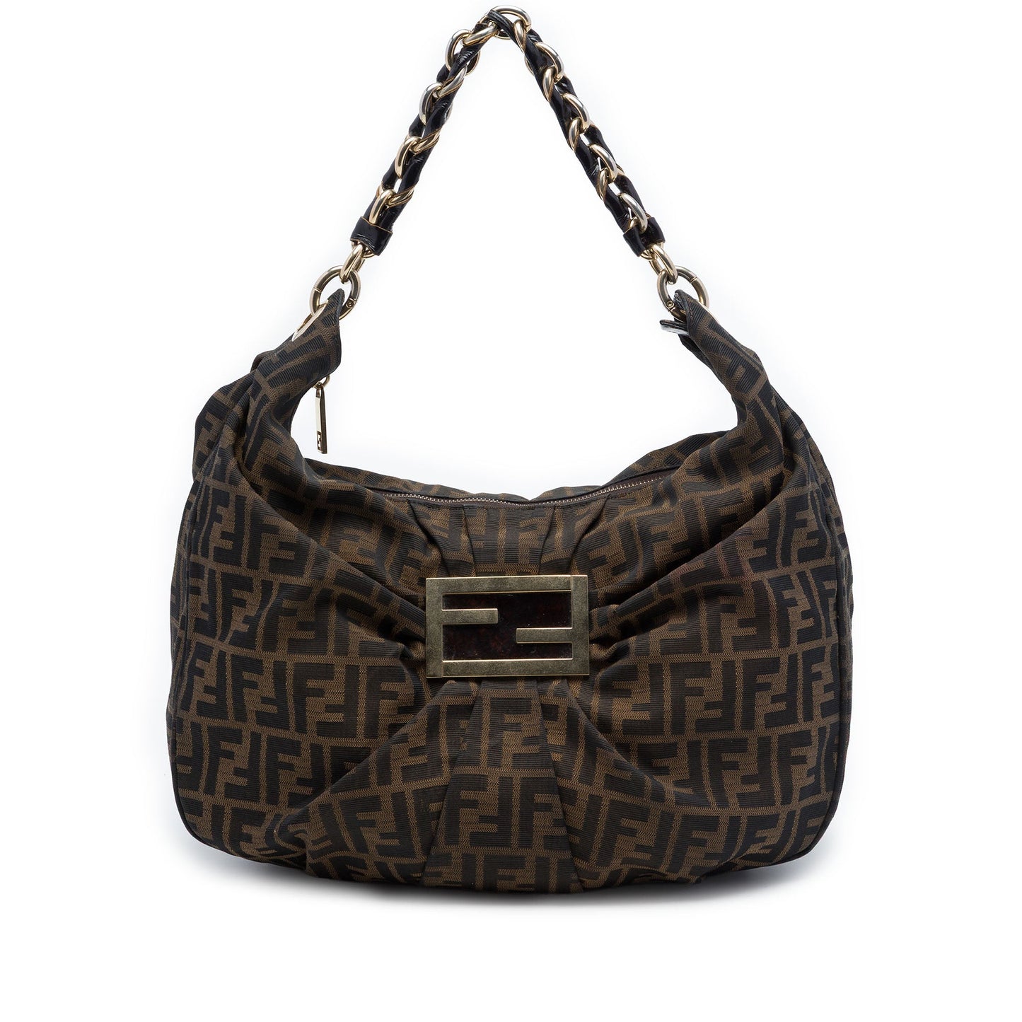 Fendi Zucca Canvas Mia Hobo