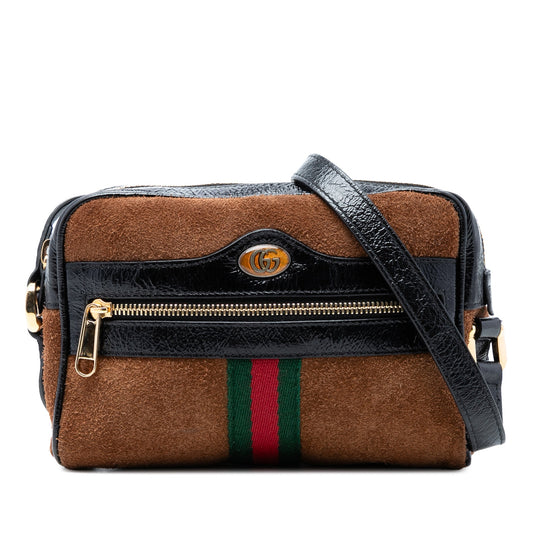 Gucci Mini Suede Web Ophidia Crossbody