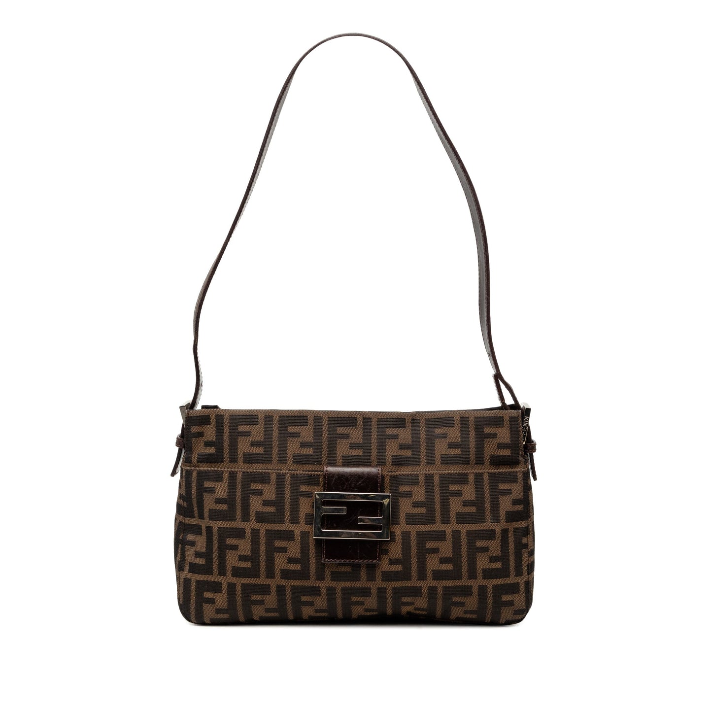Fendi Zucca Canvas Shoulder Bag