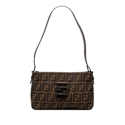 Fendi Zucca Canvas Shoulder Bag