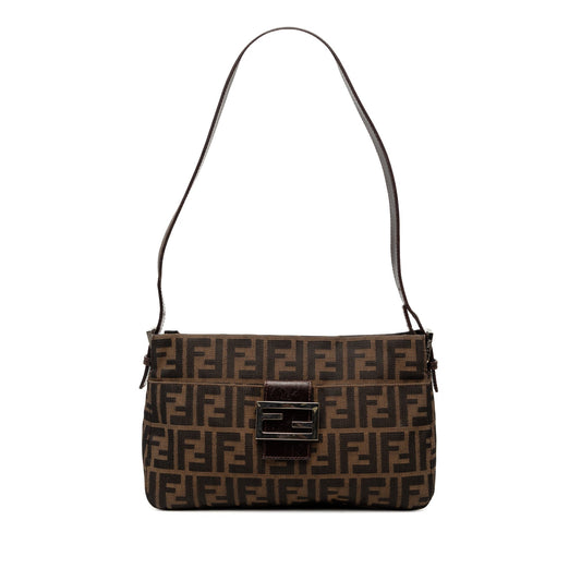 Fendi Zucca Canvas Shoulder Bag