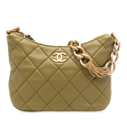 Chanel Paris Dakar Quilted Lambskin Mixed Chain Hobo