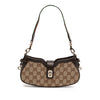 Gucci Mini GG Supreme Moon Side Web Shoulder Bag