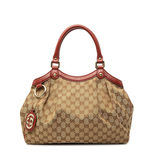 Gucci Medium GG Canvas Sukey Tote