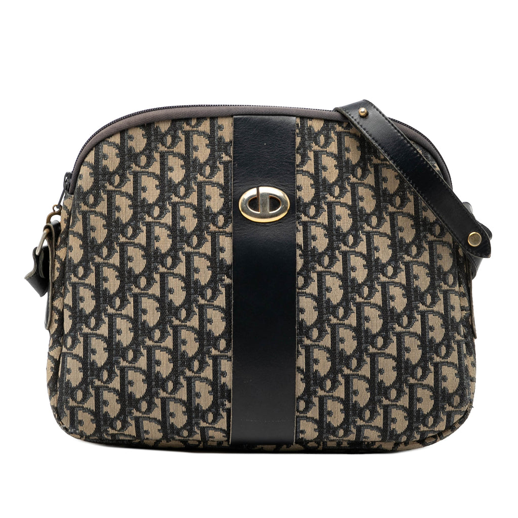 Dior Oblique Trotter Canvas Shoulder Bag