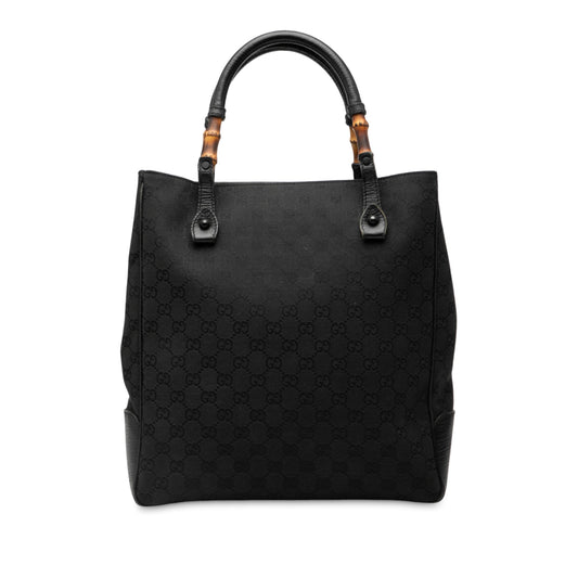 Gucci GG Canvas Bamboo Tote