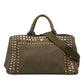 Prada Large Canvas Canapa Bijoux Satchel