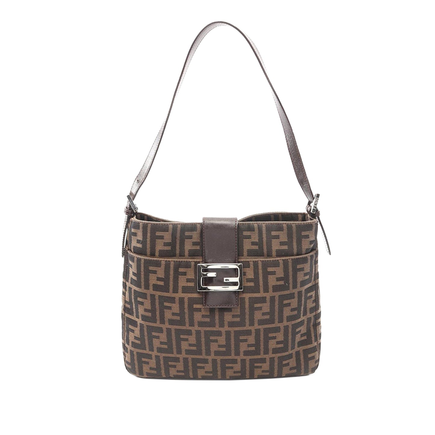 Fendi Canvas Zucca Shoulder Bag