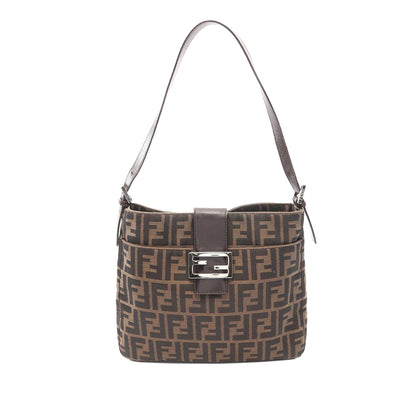 Fendi Canvas Zucca Shoulder Bag