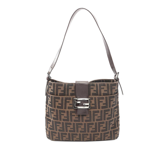 Fendi Canvas Zucca Shoulder Bag